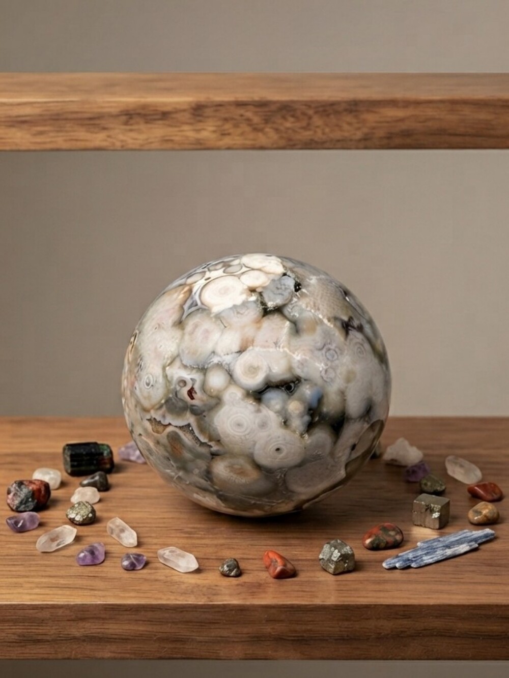 Rare HG 8th Vein Ocean Jasper Crystal Sphere✨️New Old Stock✨️Marovato Madagascar
